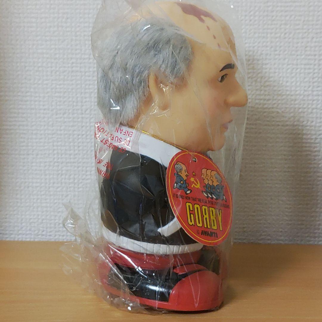 デッドストック貯金箱ゴルバチョフ人形GORBY黒ゴルビーバンクGorbaciov