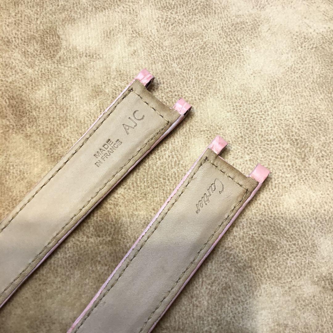 カルティエ　レザーベルト　カーフ型押し　18ミリ　(A183)