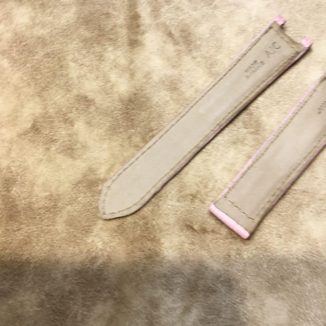 カルティエ　レザーベルト　カーフ型押し　18ミリ　(A183)