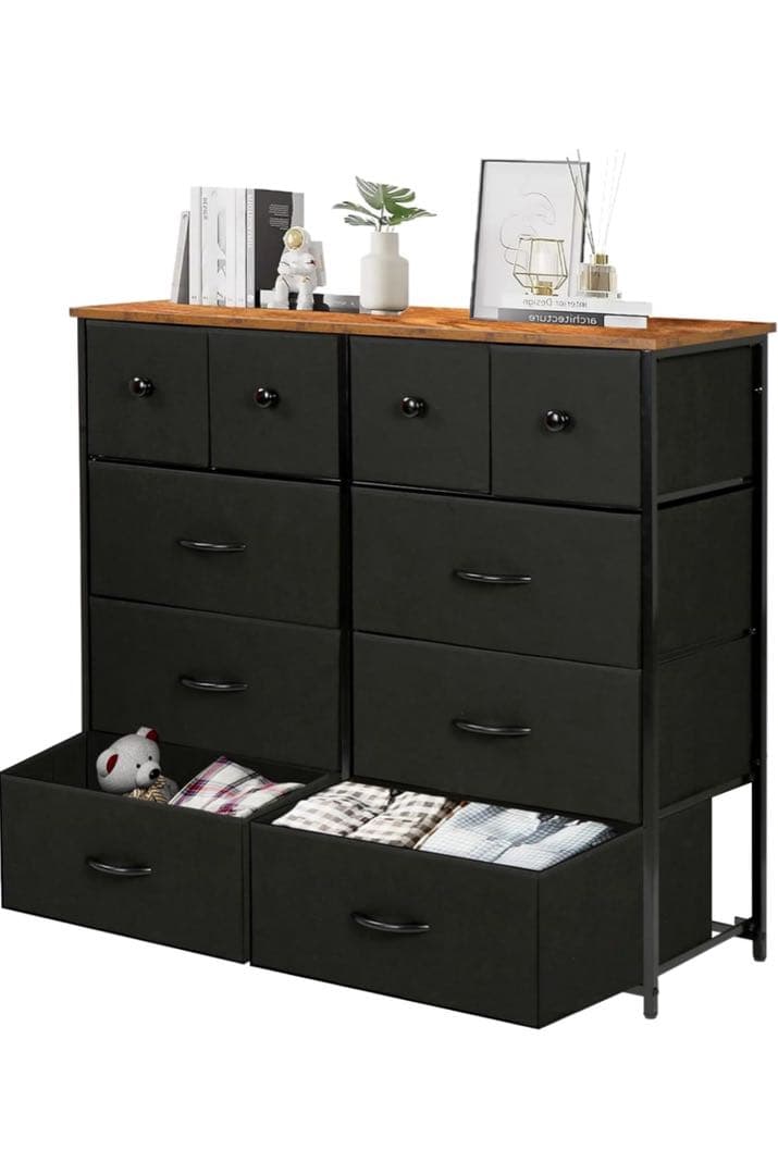 チェスト タンス 収納チェスト 大容量 4段10杯 100*30*98cm