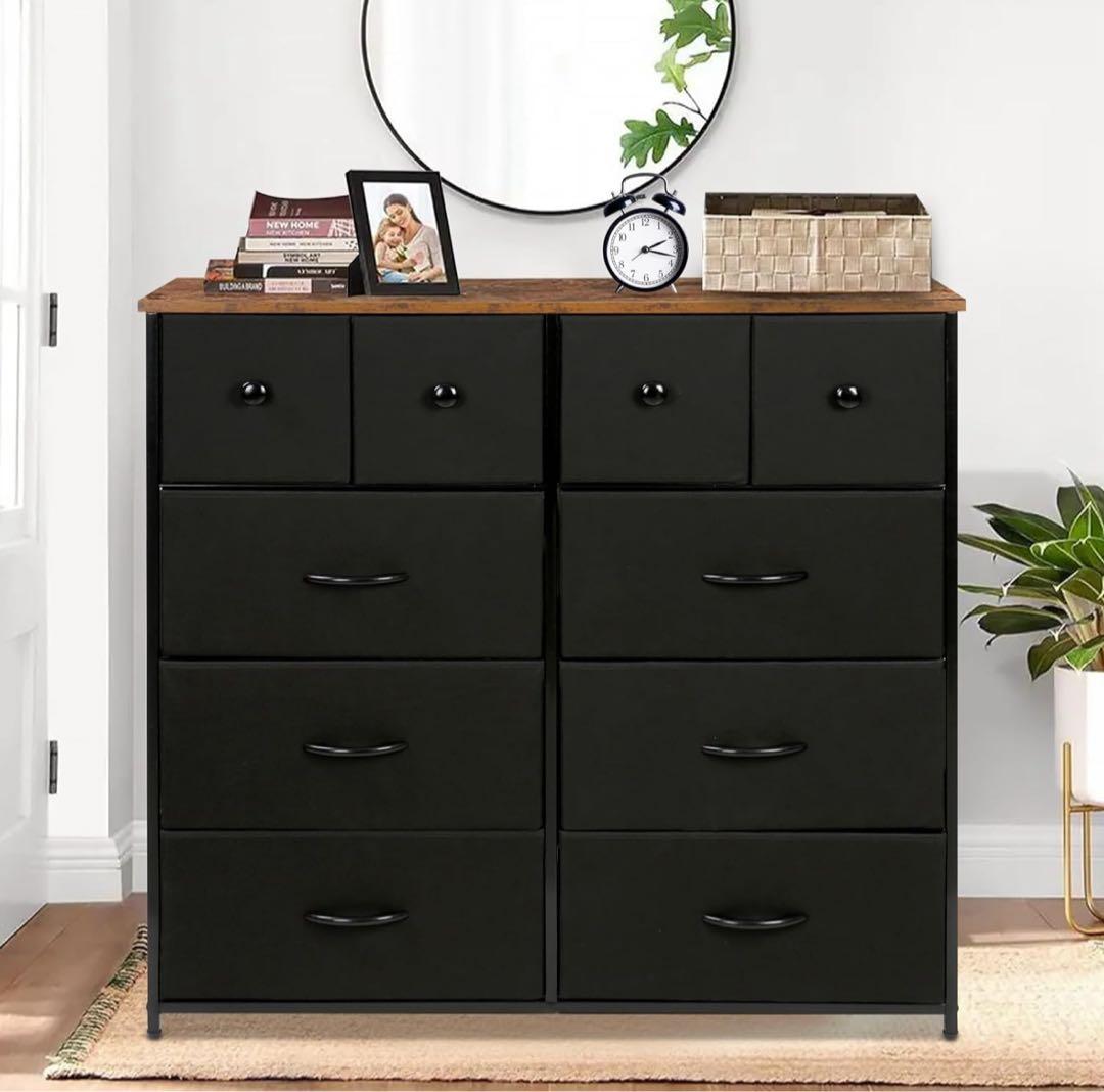 チェスト タンス 収納チェスト 大容量 4段10杯 100*30*98cm