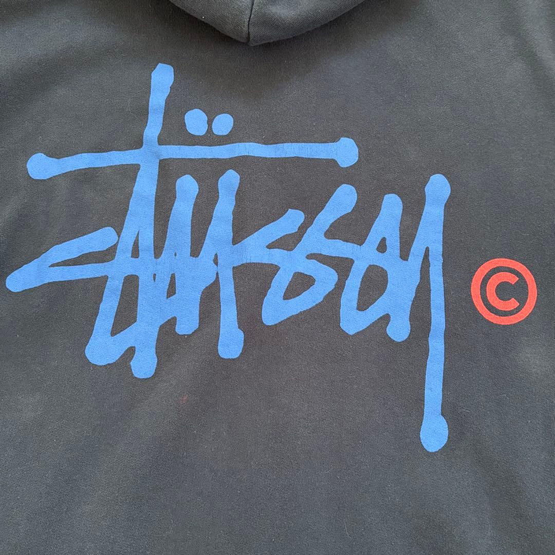 ⭐︎入手困難　90s　オールドステューシー　フルジップパーカー　コットンポリ