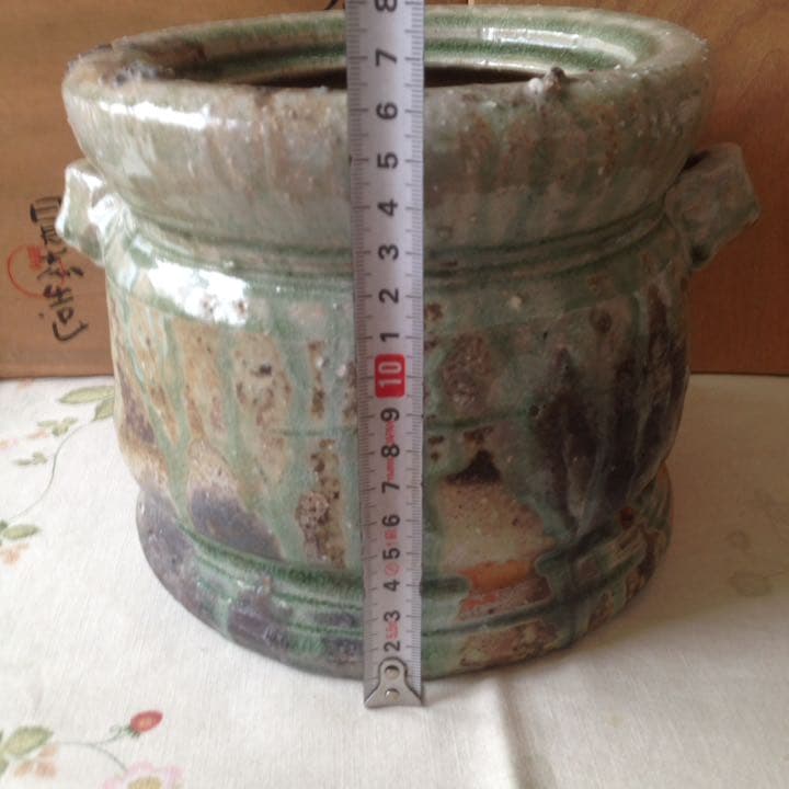 25日迄 ¥78,000からお値下げ中　伊賀　耳付水差　宗慶書付　清水日呂志造