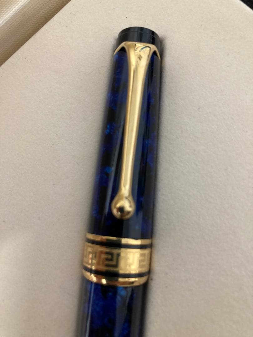AURORA アウロラ　万年筆 オプティマブルー 14k 極美品
