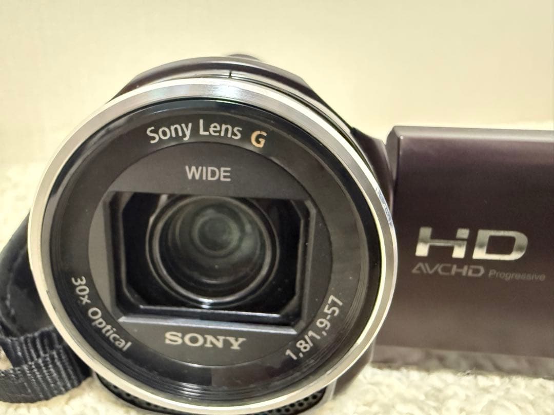 SONY HDR-CX535 ビデオカメラ ボルドーブラウン 【三脚付き】