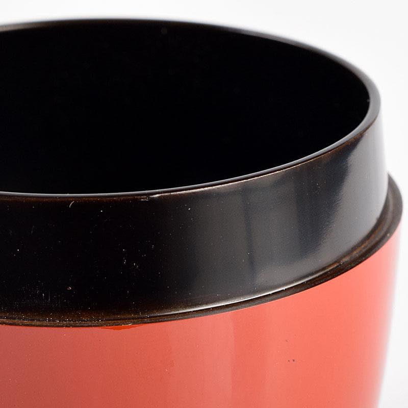 茶道具　竹内幸斎作　朱塗　貝雛蒔絵　中棗　共箱　V　8384