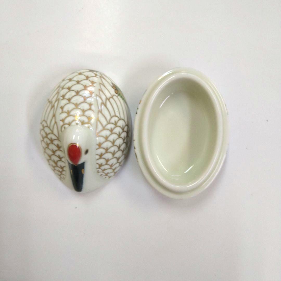 有田焼　錦　巣篭もり鶴　珍味入れ６個セット