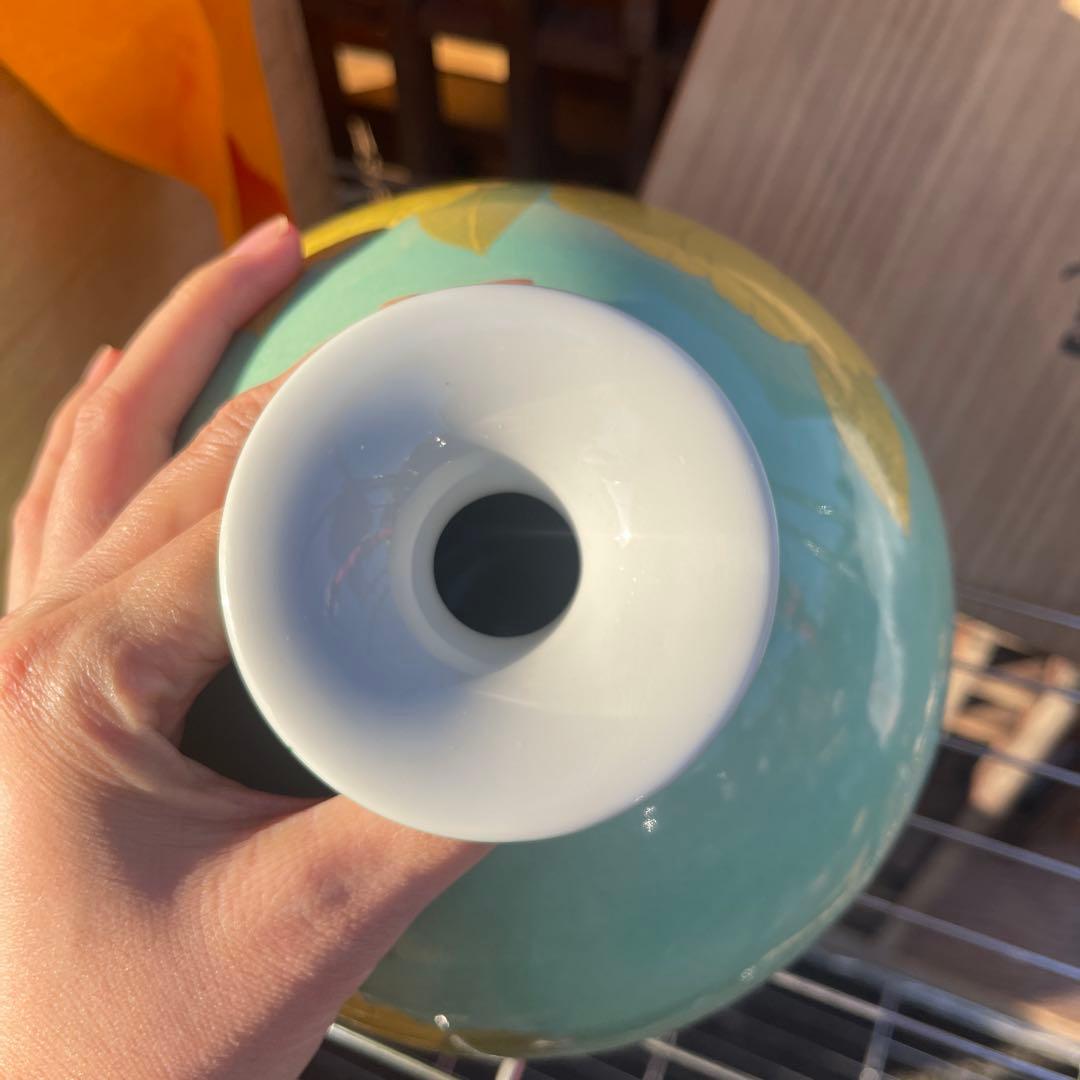 人間国宝 吉田美統『釉裏金彩 飾壺』　共箱