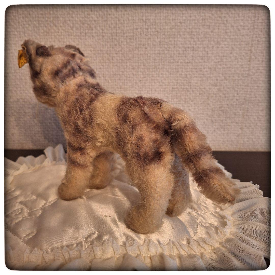 【子猫 Tabby タビー 14cm】ヴィンテージ シュタイフ 美品