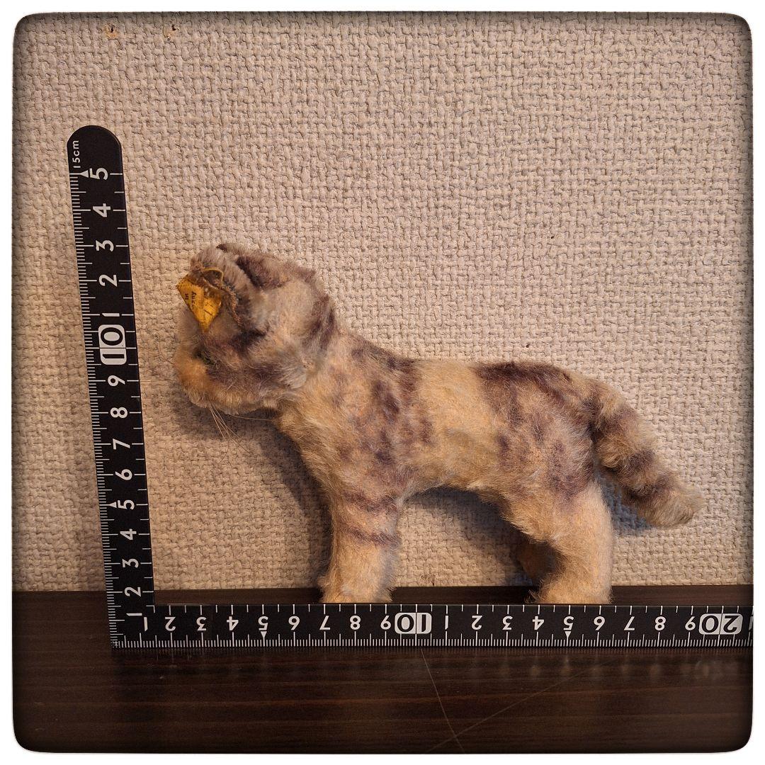 【子猫 Tabby タビー 14cm】ヴィンテージ シュタイフ 美品