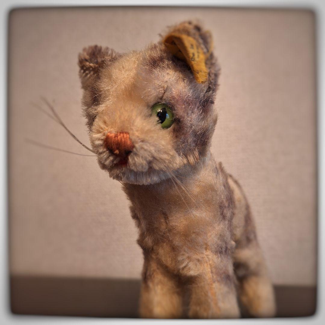 【子猫 Tabby タビー 14cm】ヴィンテージ シュタイフ 美品