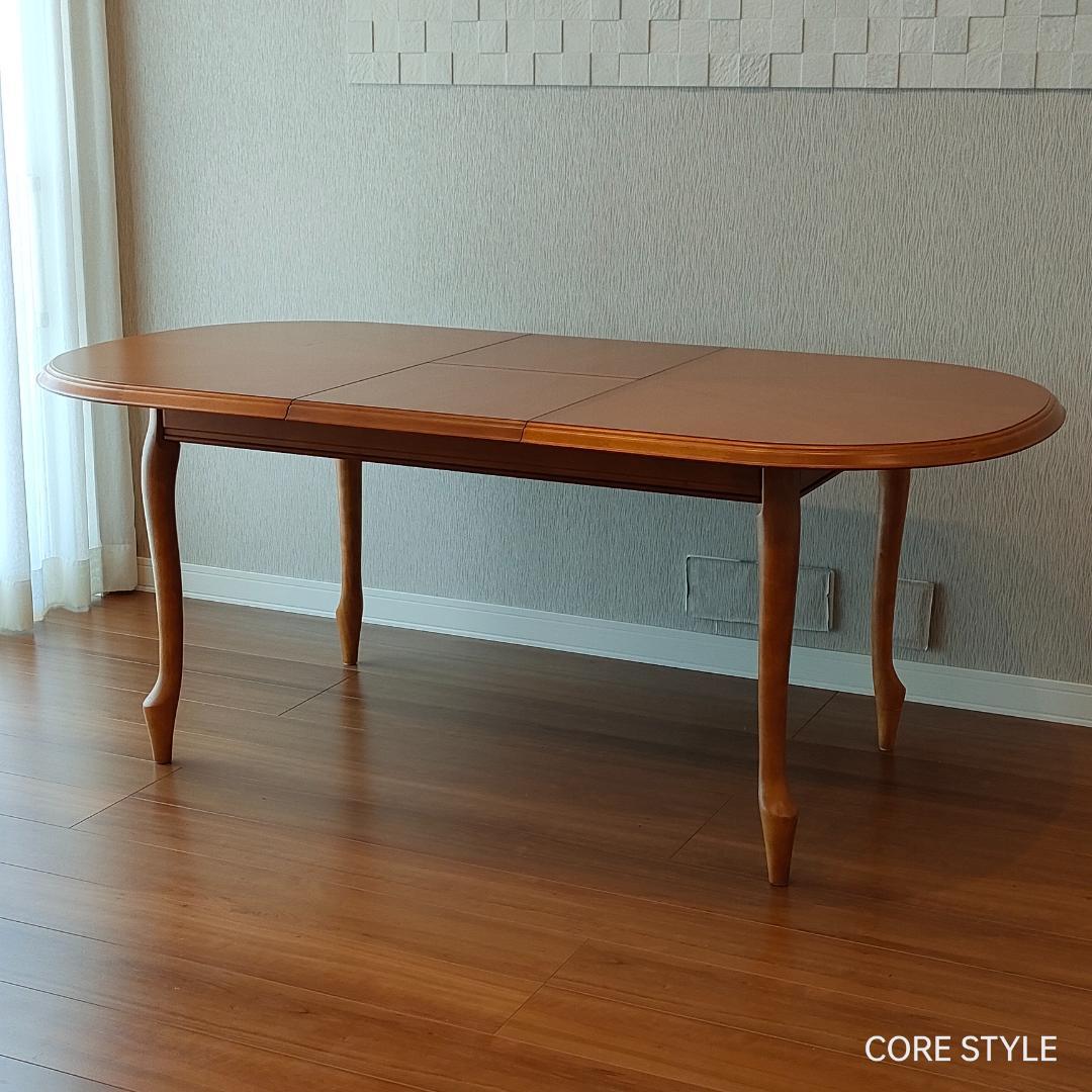 マルニ木工　マキシマム　ダイニングテーブル　伸長式　猫脚