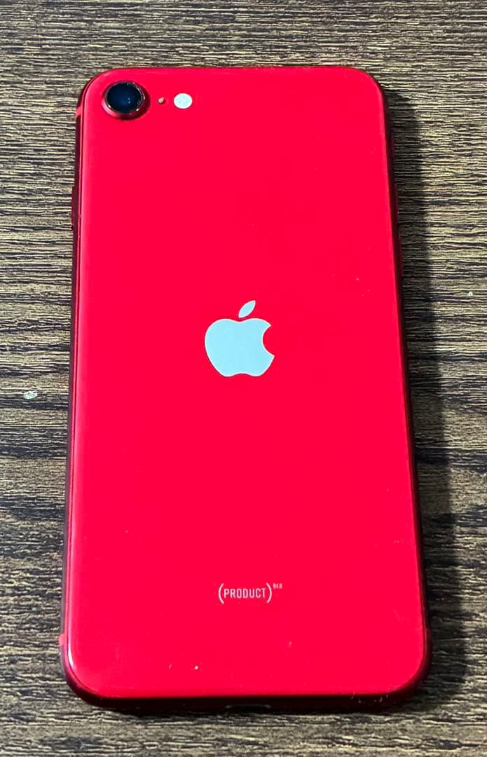 iPhone SE2 レッド 128G 画面割れ有り バッテリー非正規品