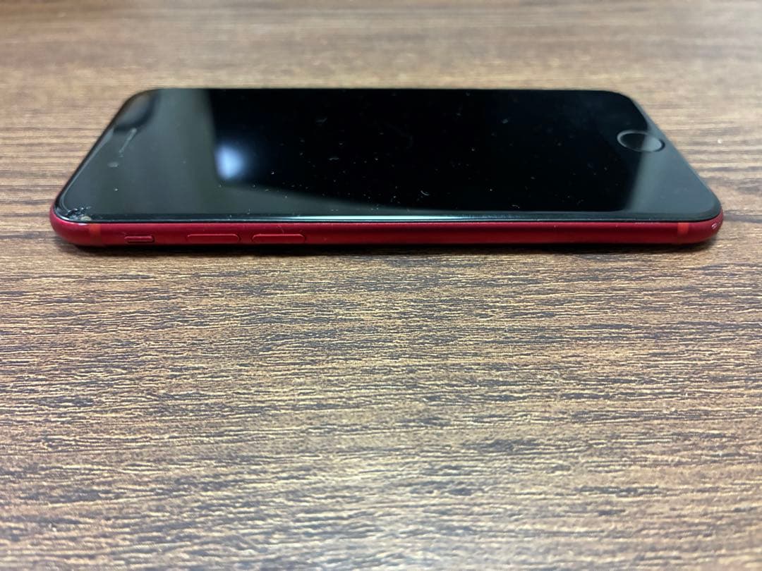 iPhone SE2 レッド 128G 画面割れ有り バッテリー非正規品