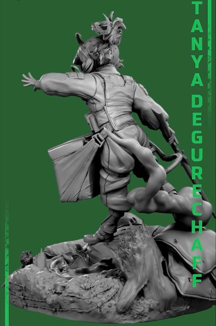 ターニャ　幼女戦記　フィギュア　ガレージキット　未塗装未組立