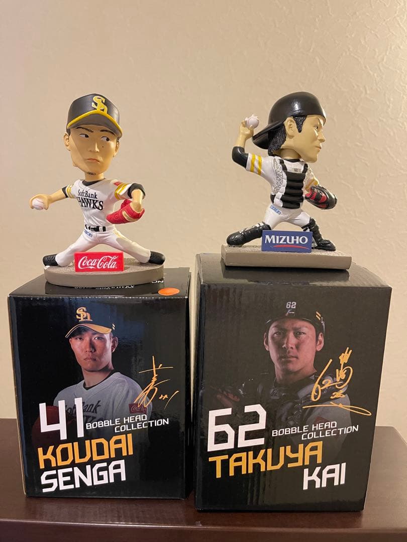 【美品　超貴重】千賀滉大　甲斐拓也　ボブルヘッド　2個セット