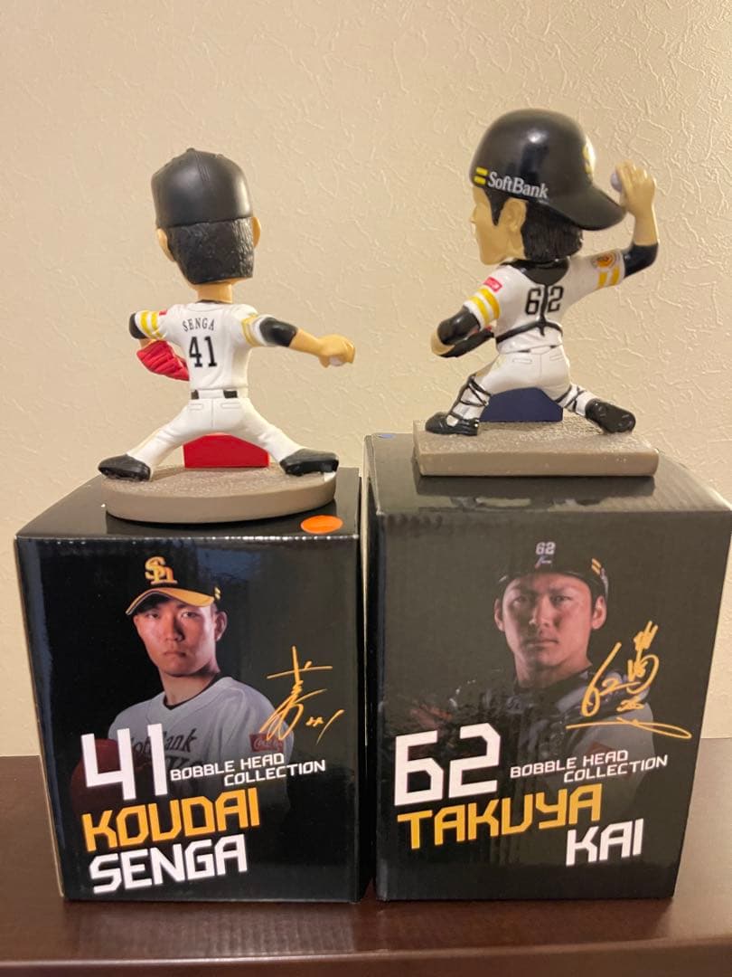 【美品　超貴重】千賀滉大　甲斐拓也　ボブルヘッド　2個セット