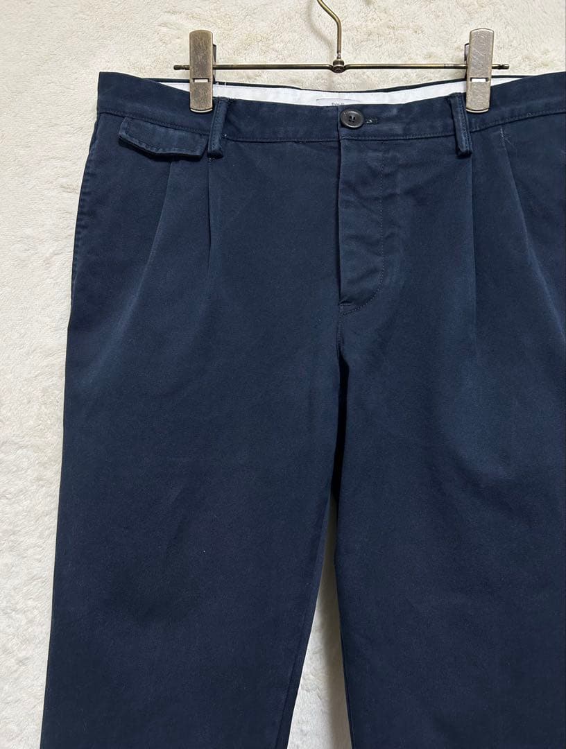 【美品】PT01 メンズ チノパン 32inc. L 82 ネイビー 製品洗い