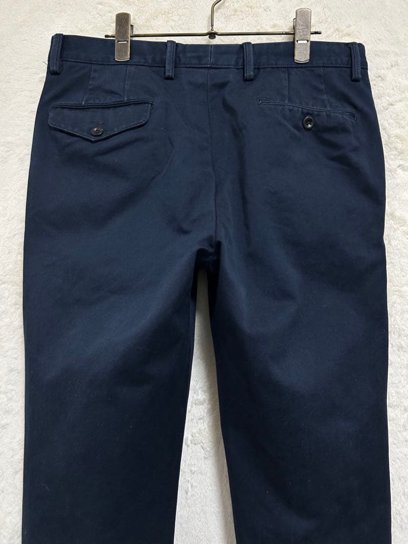 【美品】PT01 メンズ チノパン 32inc. L 82 ネイビー 製品洗い