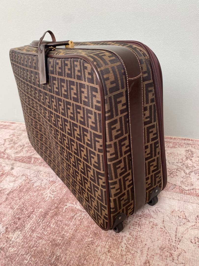 希少 FENDI フェンディ ヴィンテージレザー キャリーバッグ スーツケース