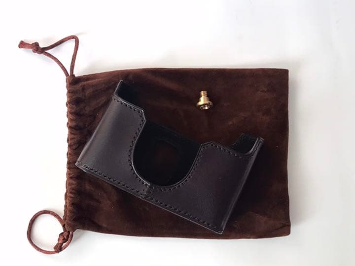 本革カメラケース 新品 CONTAX コンタックス T3D用 イタリア製本革使用