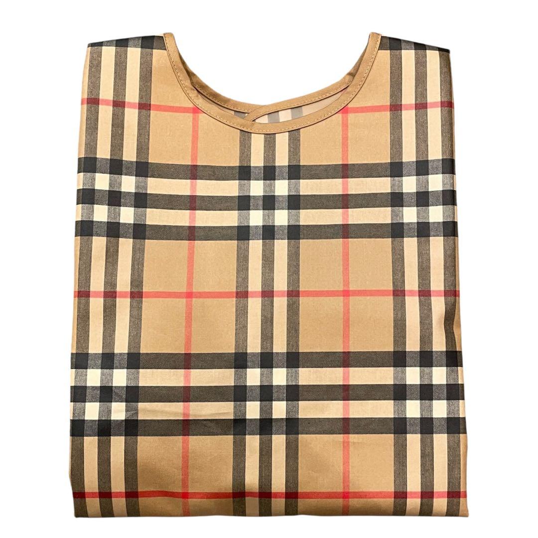 バーバリー キッズエプロン ノバチェック ベージュ