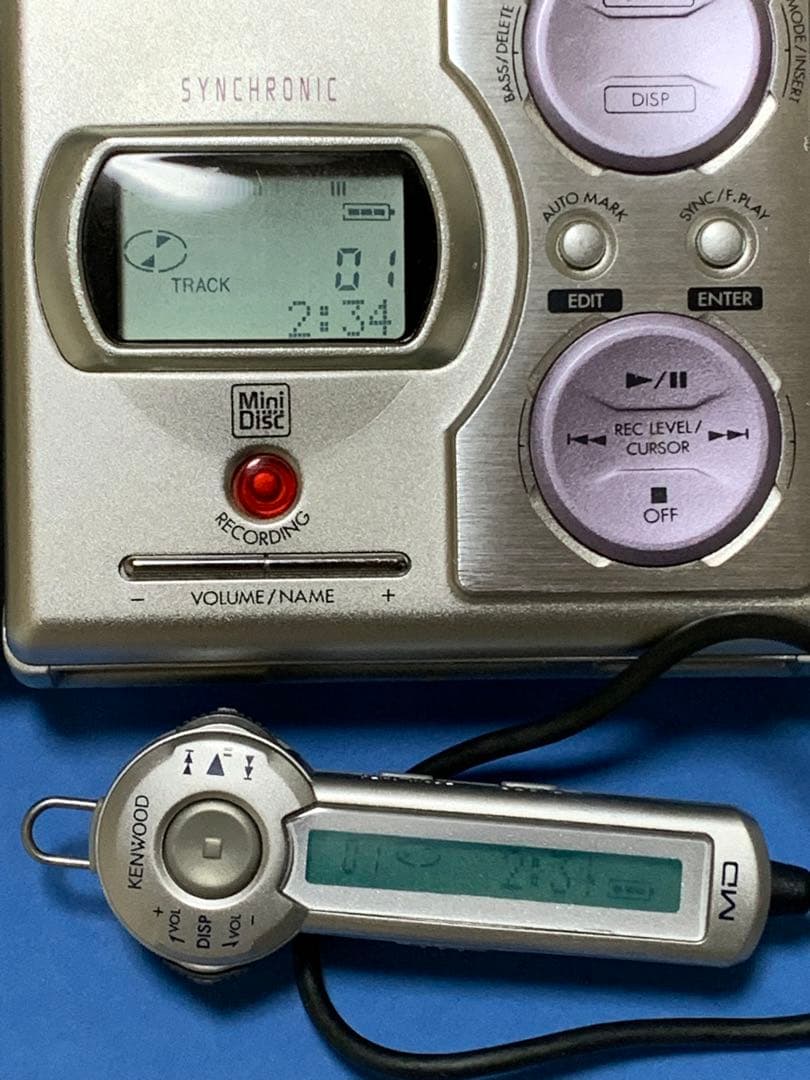 Kenwood MDウォークマン MDプレーヤー DMC-K7R 動作確認済み