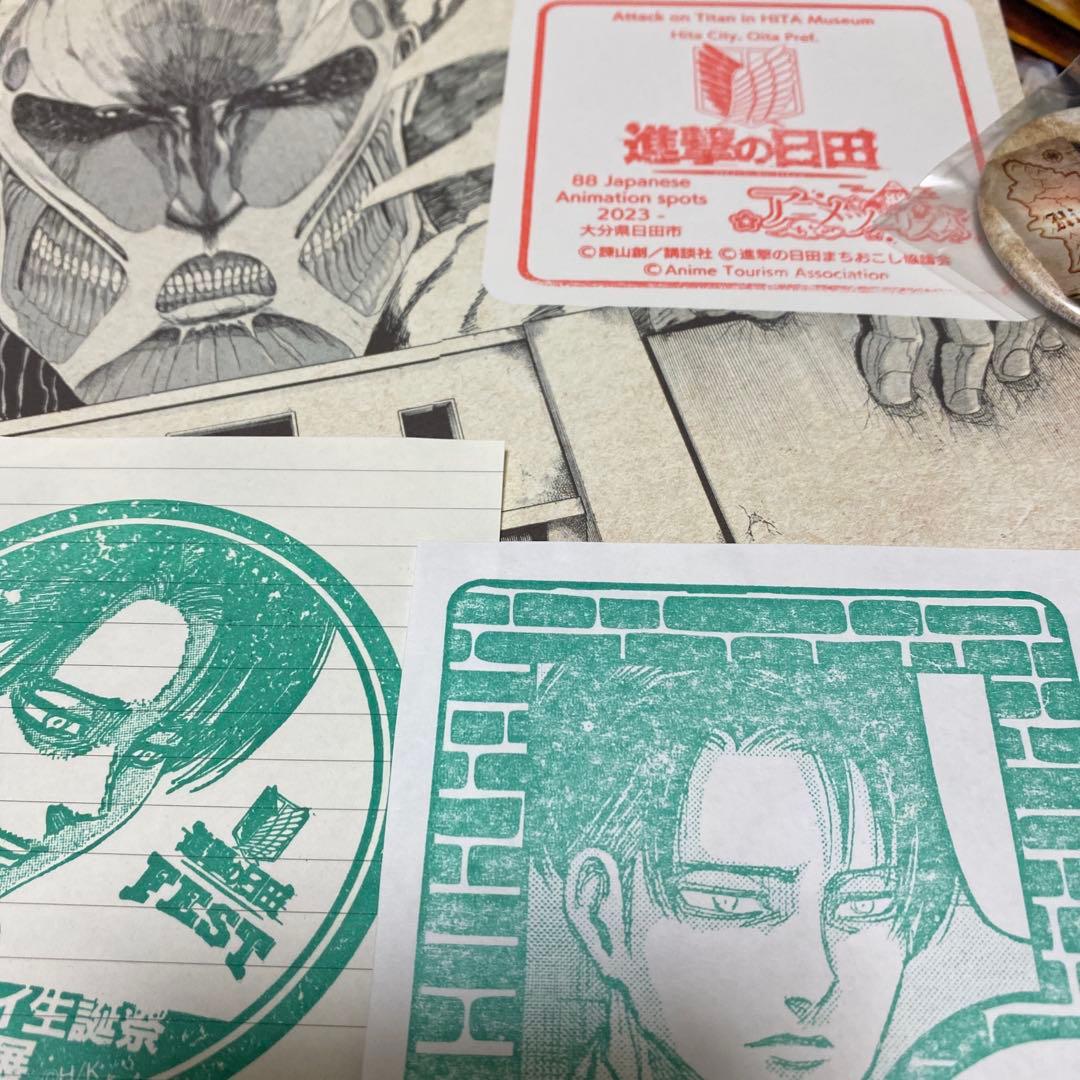 進撃の巨人・進撃の日田・リヴァイ兵士長クリアファイル聖地特別限定品セット