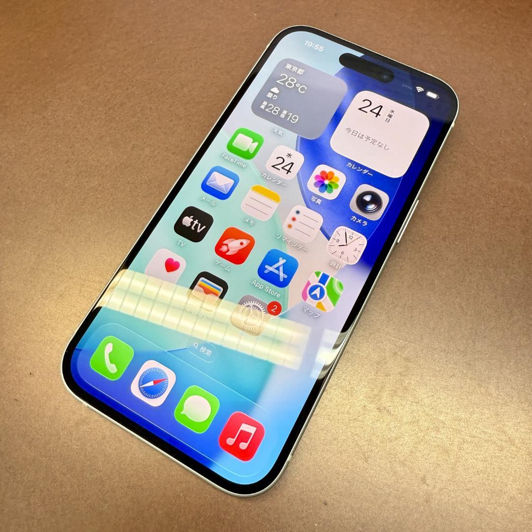 電池容量１００％【美品】iPhone15 128GB SIMフリー ブルー