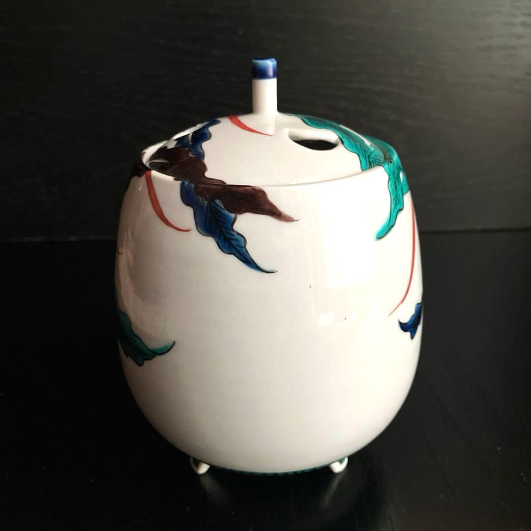 九谷焼香炉　九谷五彩鳳凰文　作家一点物香炉　★最終価格★