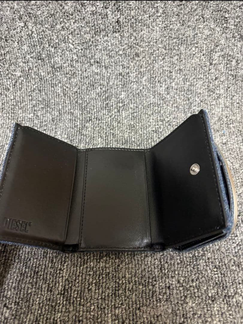 DIESEL デニムレザー三つ折り財布
