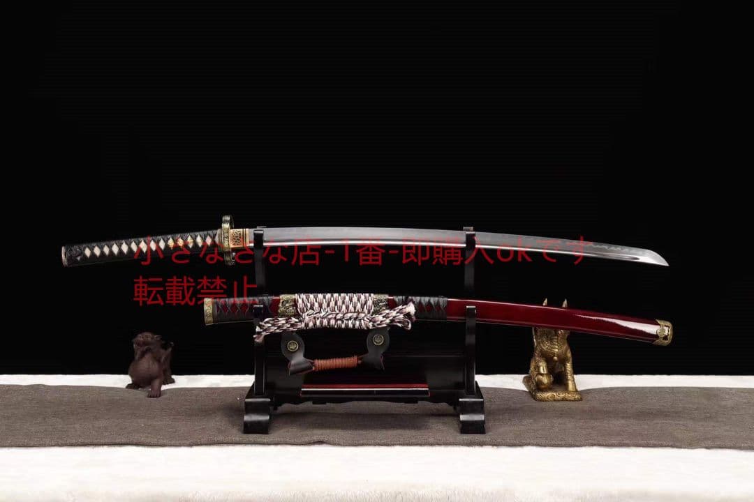 シャープレッドウッドライオン太刀 古兵器 武具 刀装具 日本刀 模造刀 居合刀