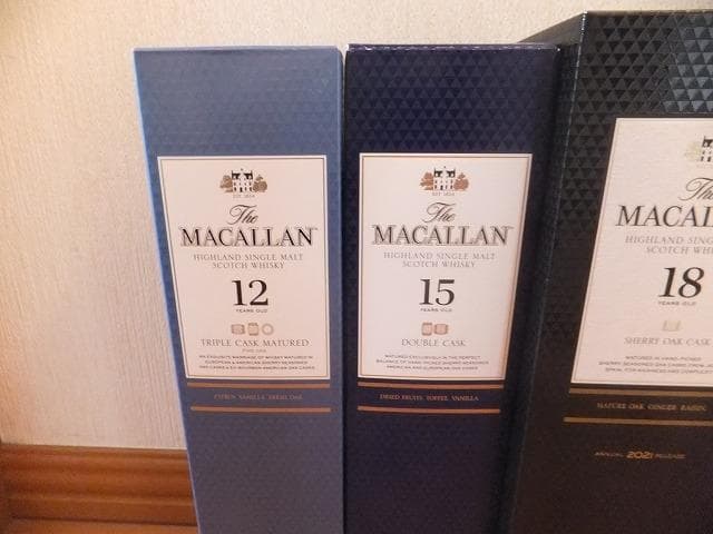 ザ・マッカラン18年／15年／12年　飲み比べ7本セット箱付　新品／未開封