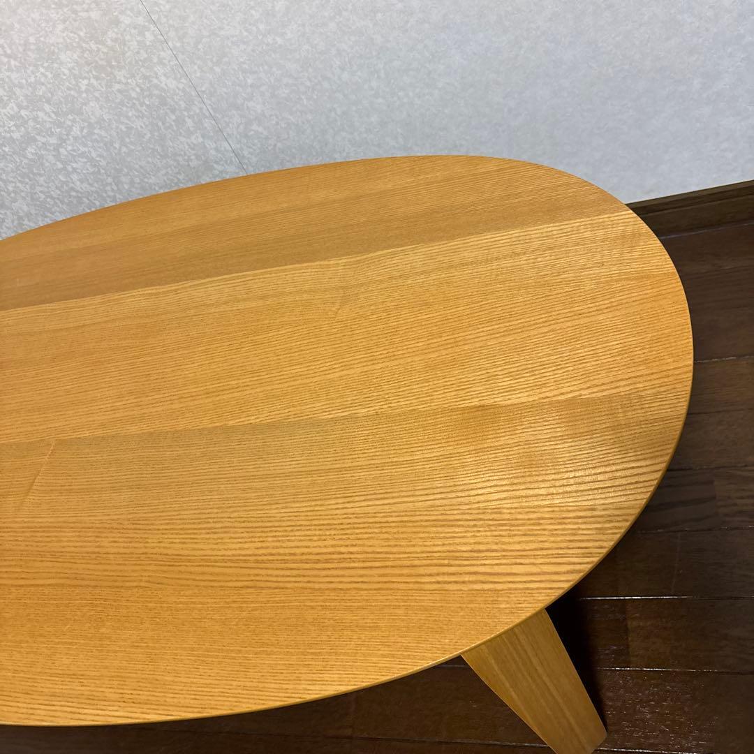【美品】無印良品 MUJI 楕円 こたつ タモ材 MJ-KDFS1100/N