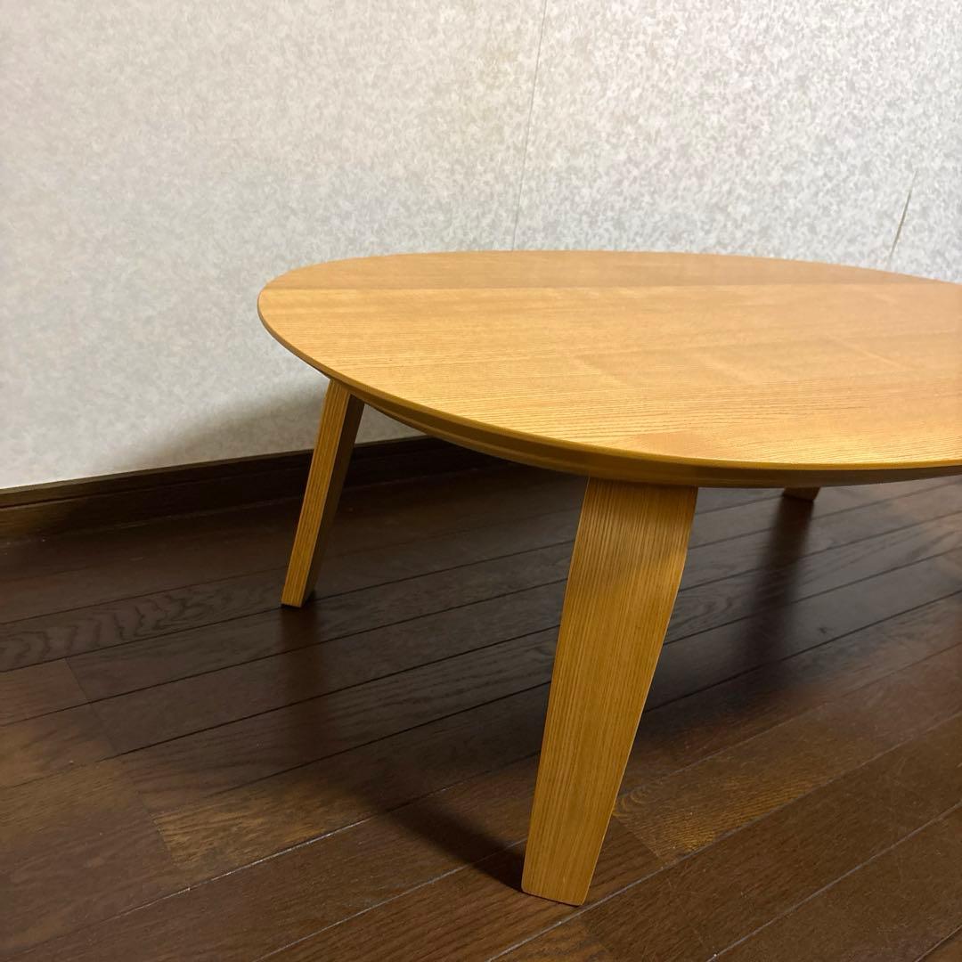 【美品】無印良品 MUJI 楕円 こたつ タモ材 MJ-KDFS1100/N