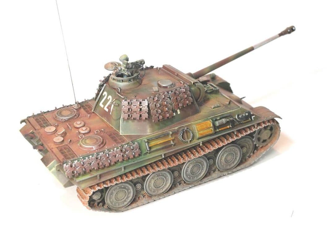 タミヤ 1/35 パンサーG型 赤外線暗視装置 スチールホイールVer.