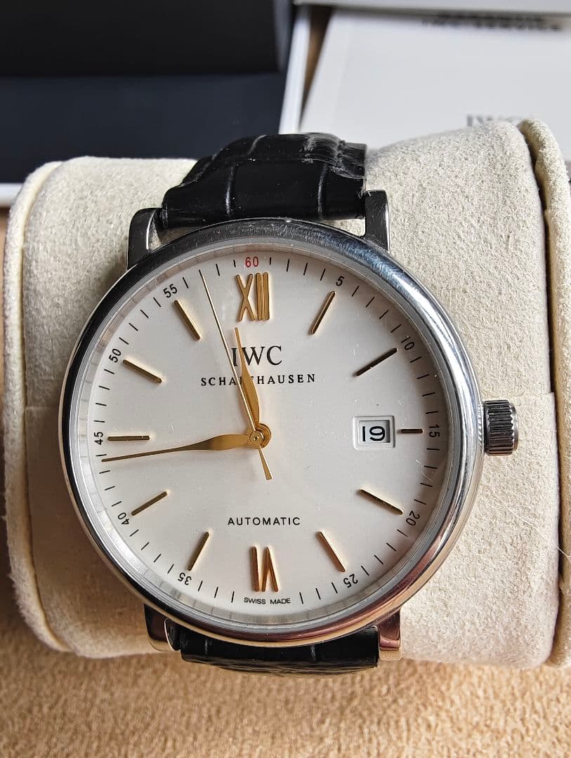 IWCポートフィノ オートマティック IW356517 ウォッチ シルバー文字盤