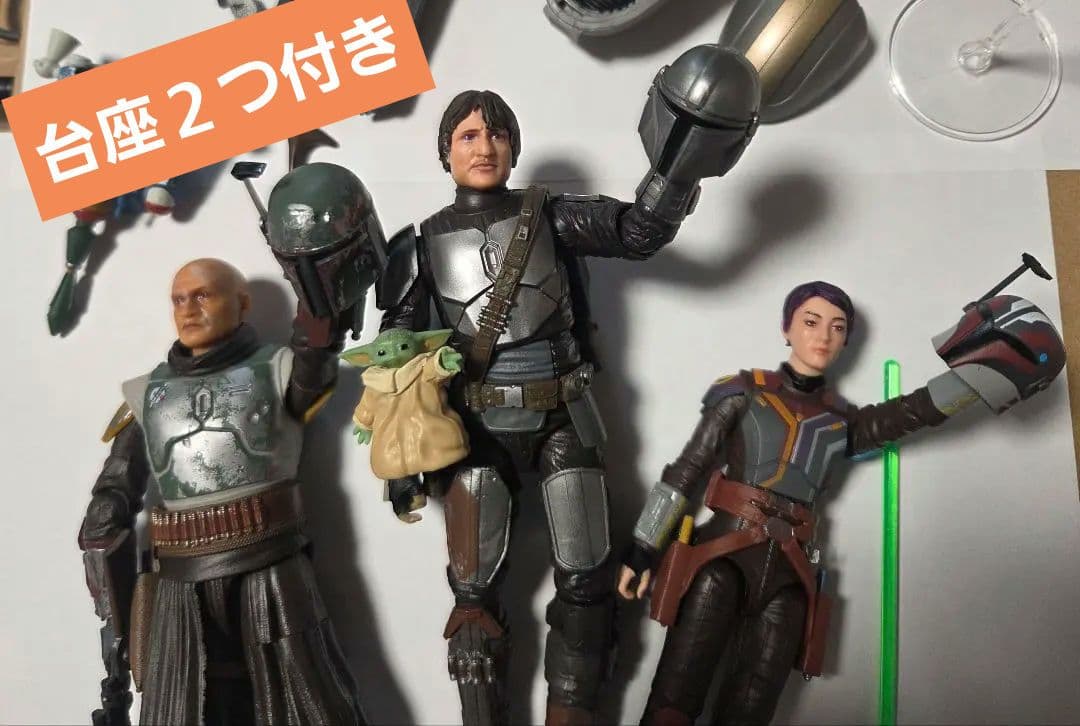 サビーヌ　ボバ　マンダロリアン　フィギュア　６インチ　台座　スターウォーズ