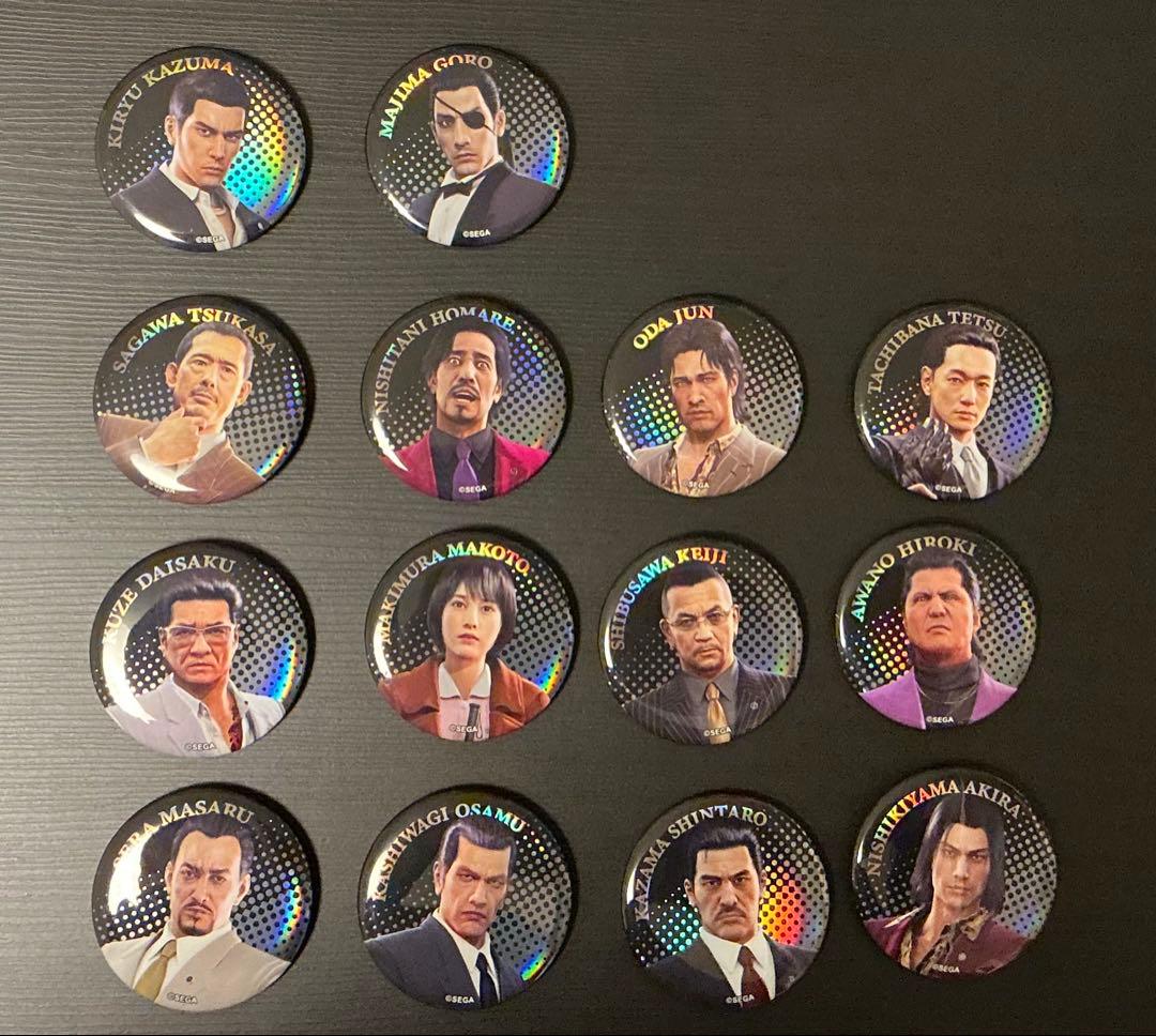 全14種 龍が如く0 誓いの場所 メタル缶バッジコレクション