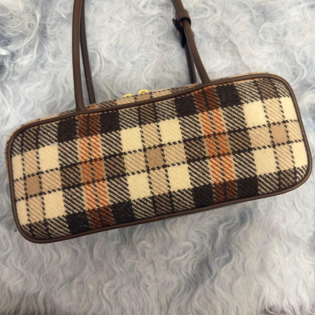 miu miu チェック柄 ハンドバッグ　ボー　ウォニョン