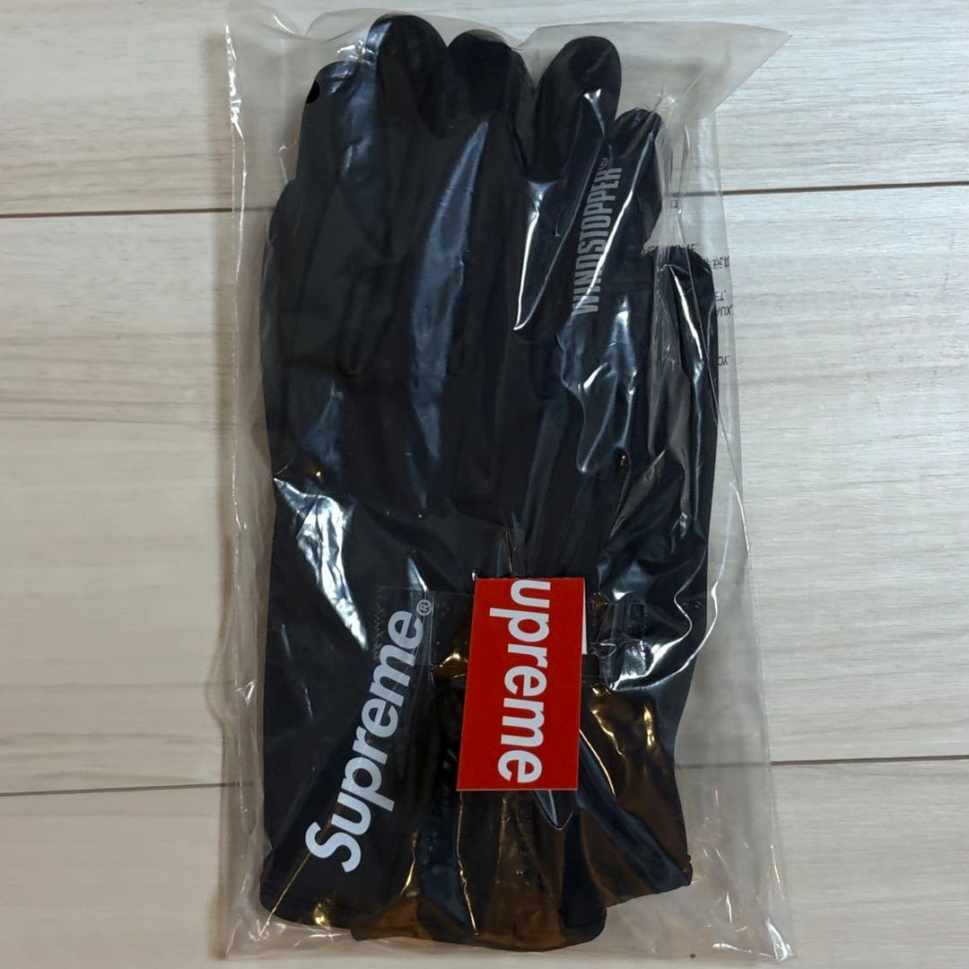 Supreme Windstopper Zip Gloves Black 黒 M