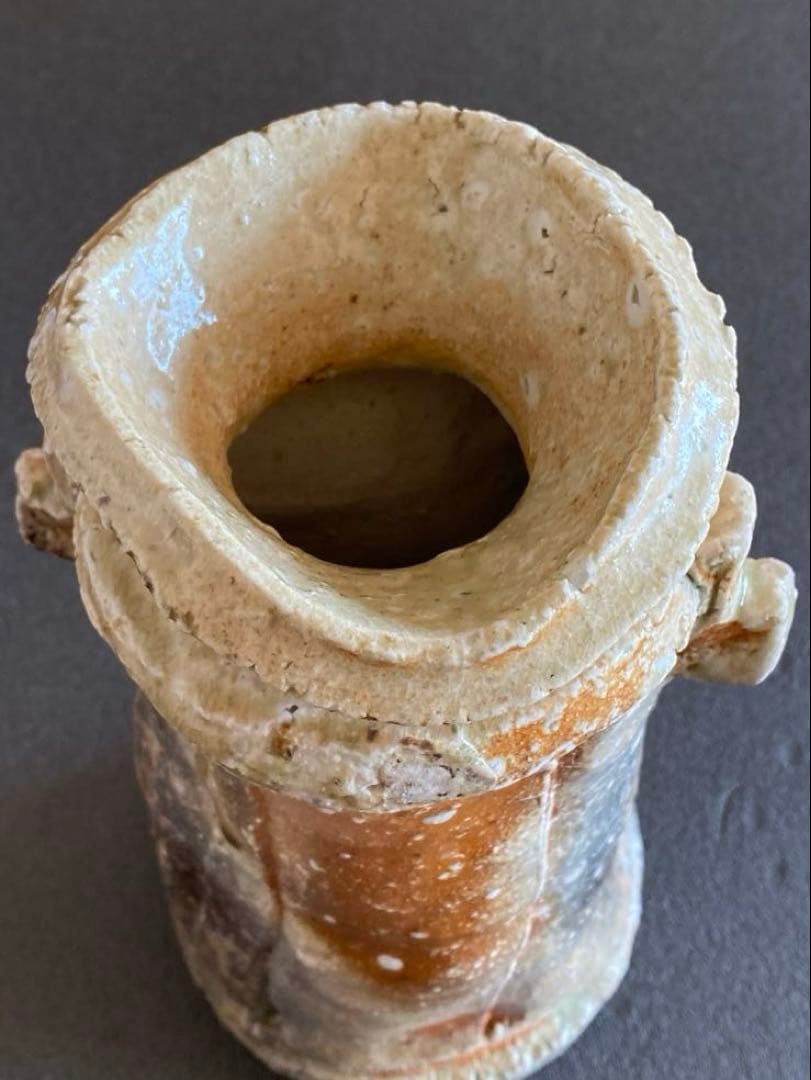 信楽焼　花瓶　花器　花入　井村侊生　　#3401