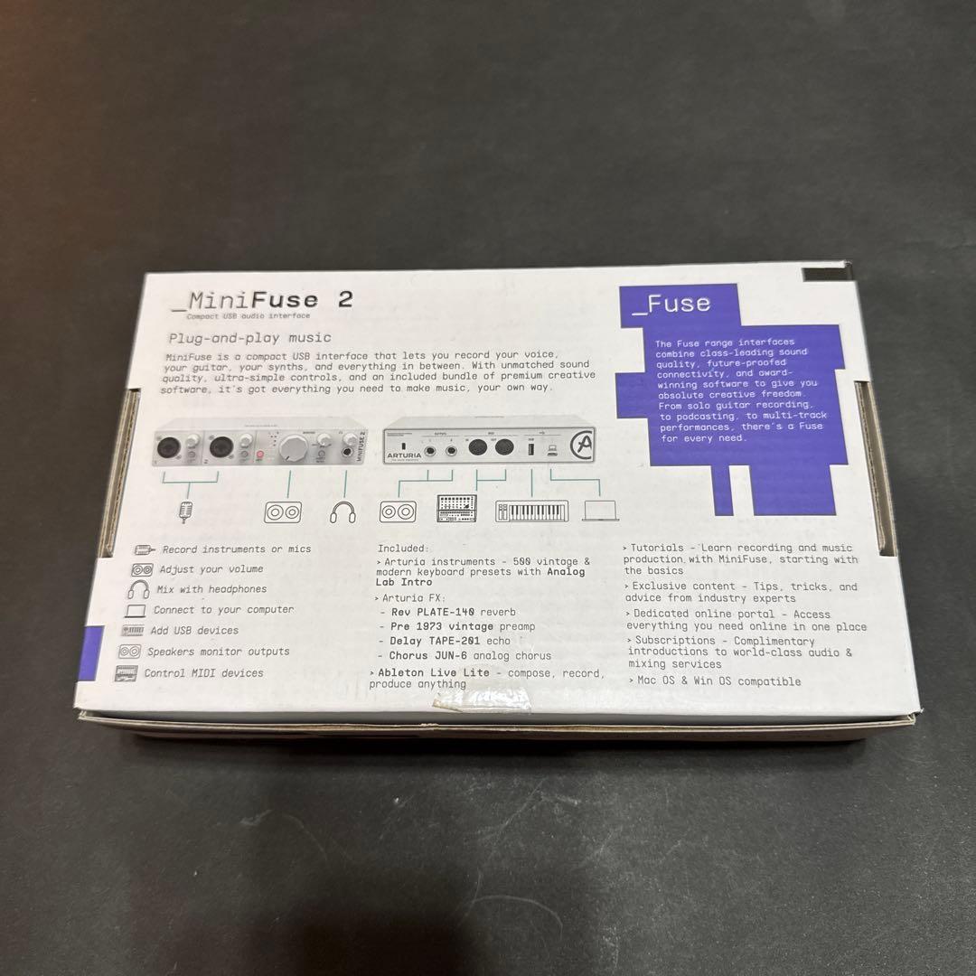 Arturia MiniFuse 2 オーディオインターフェイス ホワイト