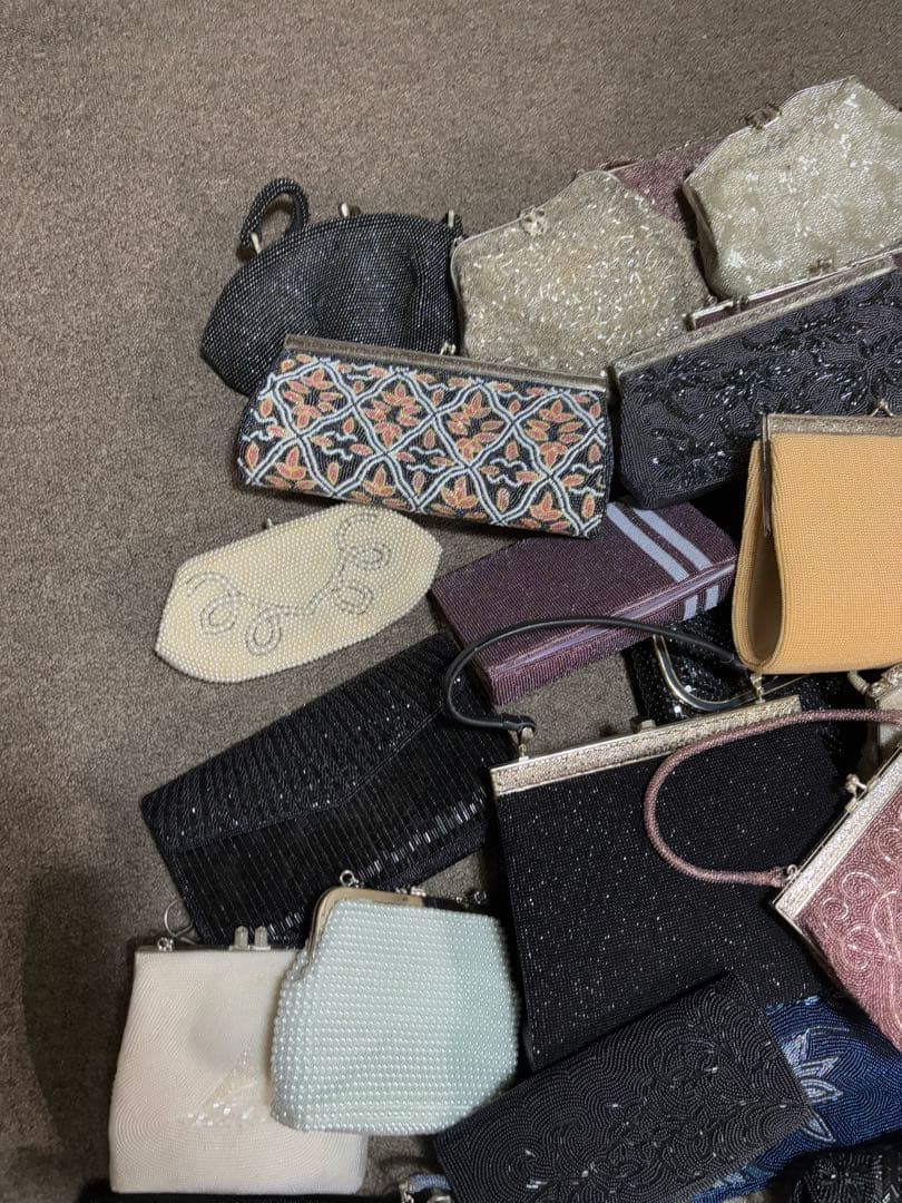 ビーズバック　まとめ売り　37点ほど　パーティーバック　昭和レトロ　大量セット