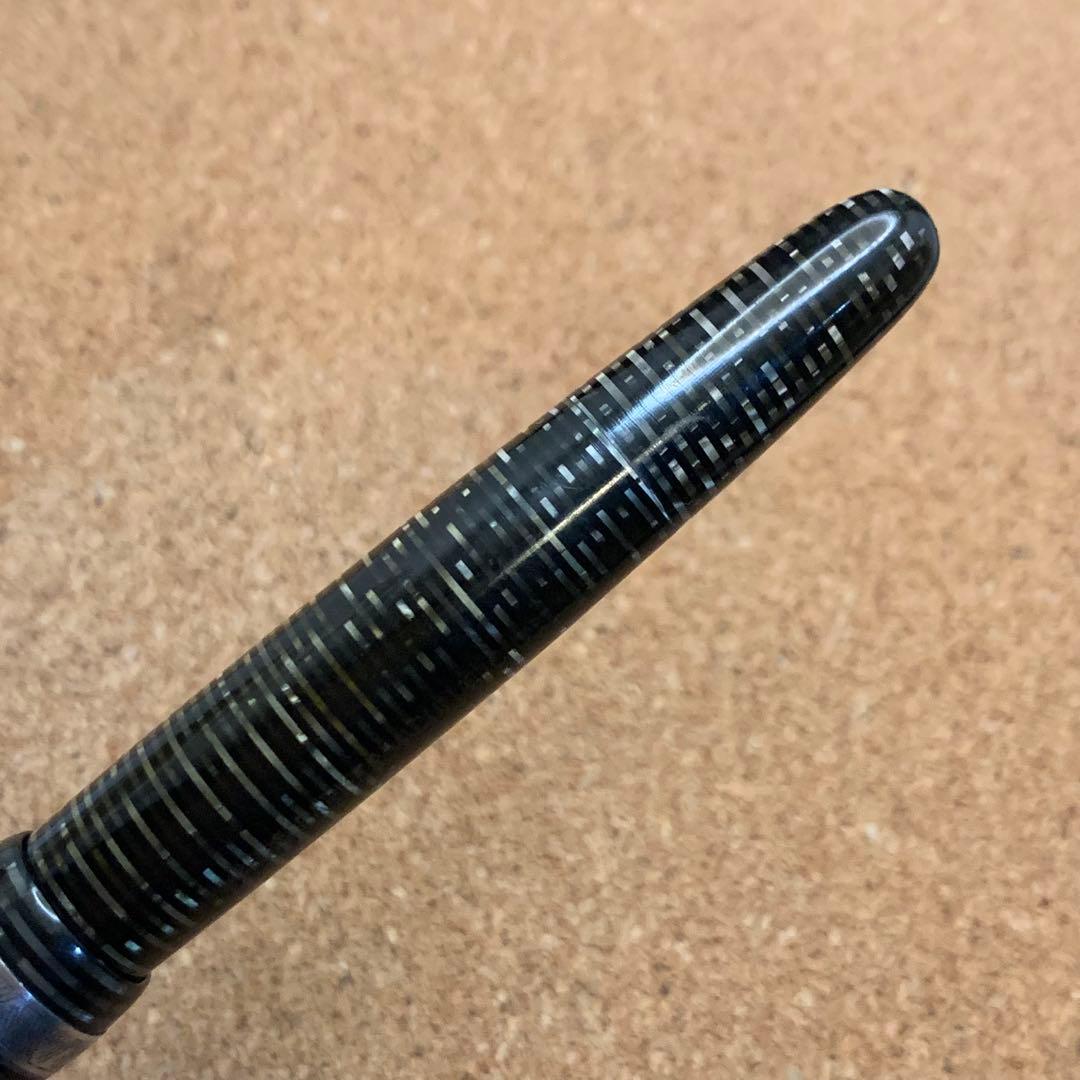 尻*読様 【吸引筆記可能】パーカー　バキュマティック 万年筆 シルバーパール　1