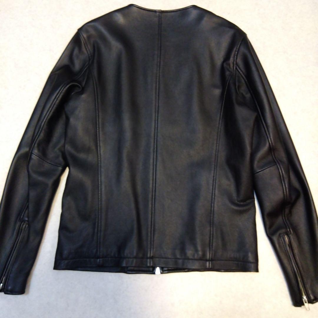 アーバンリサーチ　本皮ライダースジャケット　シングル　ノーカラー