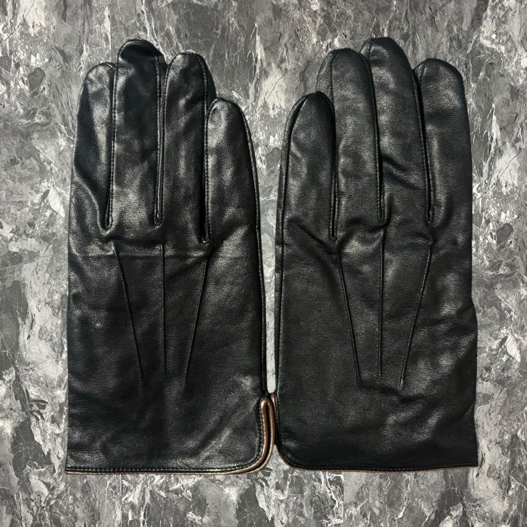 Vintage デザイン フェイクレザーグローブ 古着