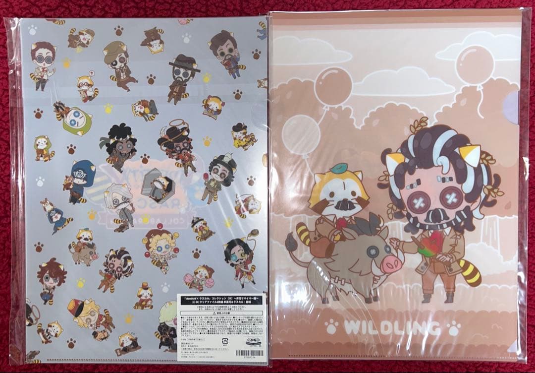 第五人格 楽天くじ ラスカル クリアファイル サバイバー 15枚セット