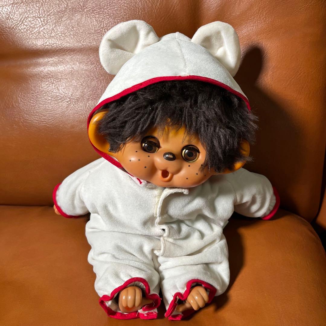 初代　モンチッチ ぬいぐるみ 足裏ハート　ダイスケ 大助 スリープアイ　おまけ付