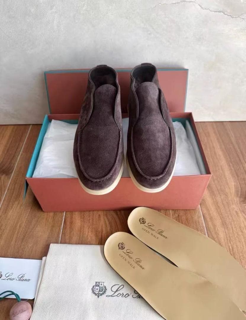 Loro Piana OPEN WALK オープンウォーク アンクルブーツ 41